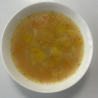 Ет қосылған күріш сорпасы / Суп рисовый с мясом